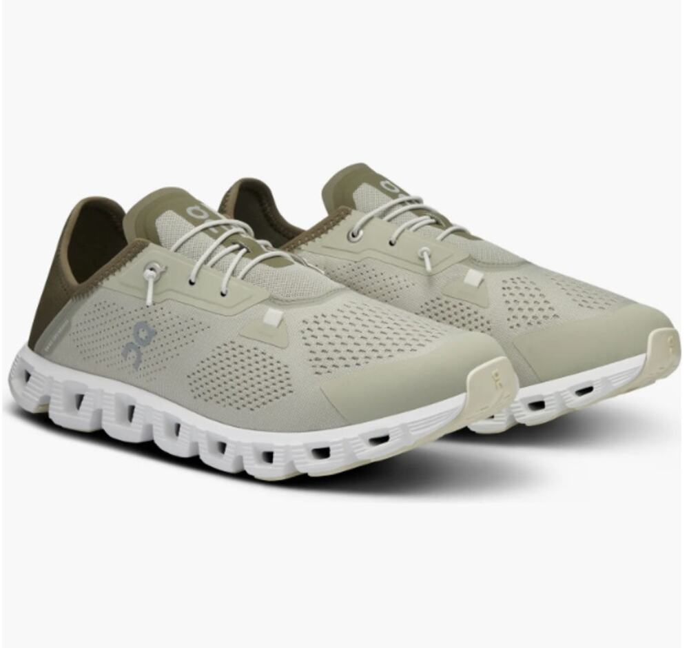 On Cloud Mens 5 Coast Sneakers 8.5 Olive Green Running Shoes